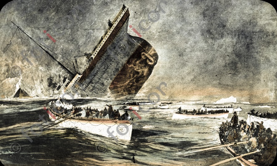 Untergang der RMS Titanic | The sinking of the RMS Titanic - Foto simon-titanic-196-045-fb.jpg | foticon.de - Bilddatenbank für Motive aus Geschichte und Kultur